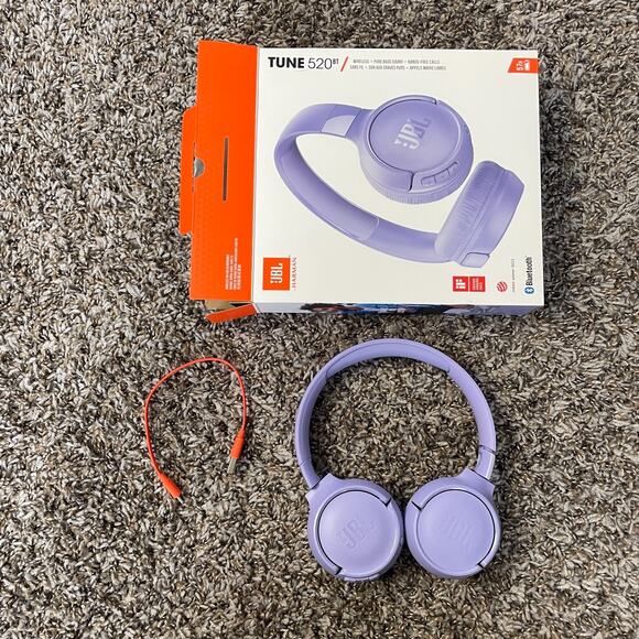JBL Tune 520BT Bluetooth Wireless On Ear Headphones Lavender Purple NEW - Picture 3 of 7
